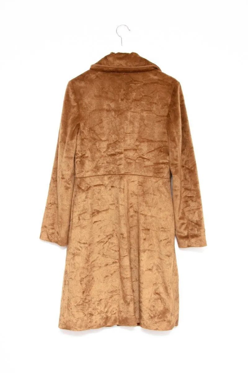 0575_MARGOT TENENBAUM STYLE TEDDY CAMEL COAT