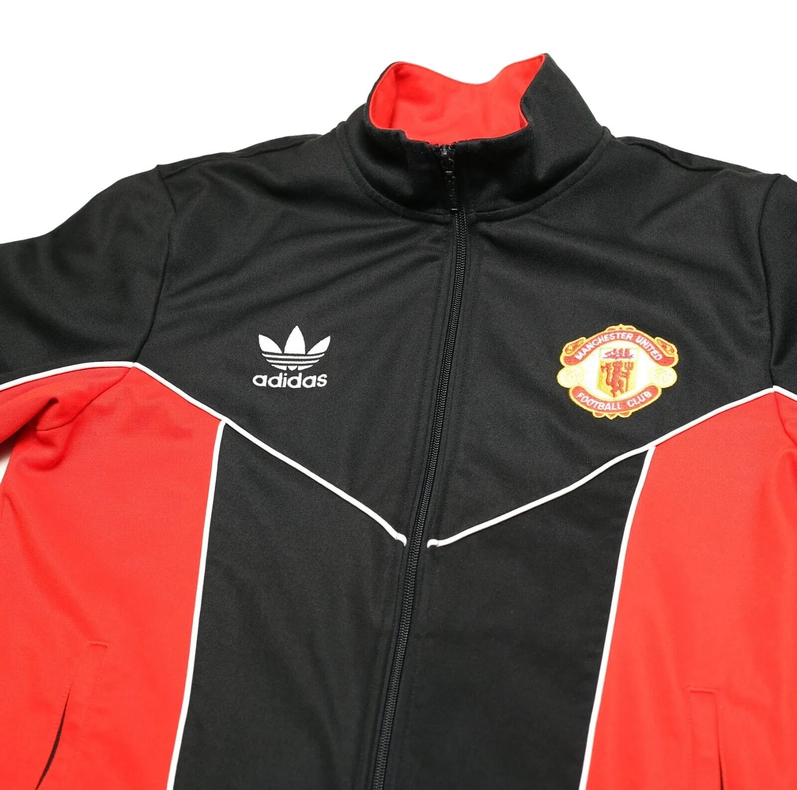 1988/90 MANCHESTER UNITED Vintage Retro adidas Originals Track Top (M)