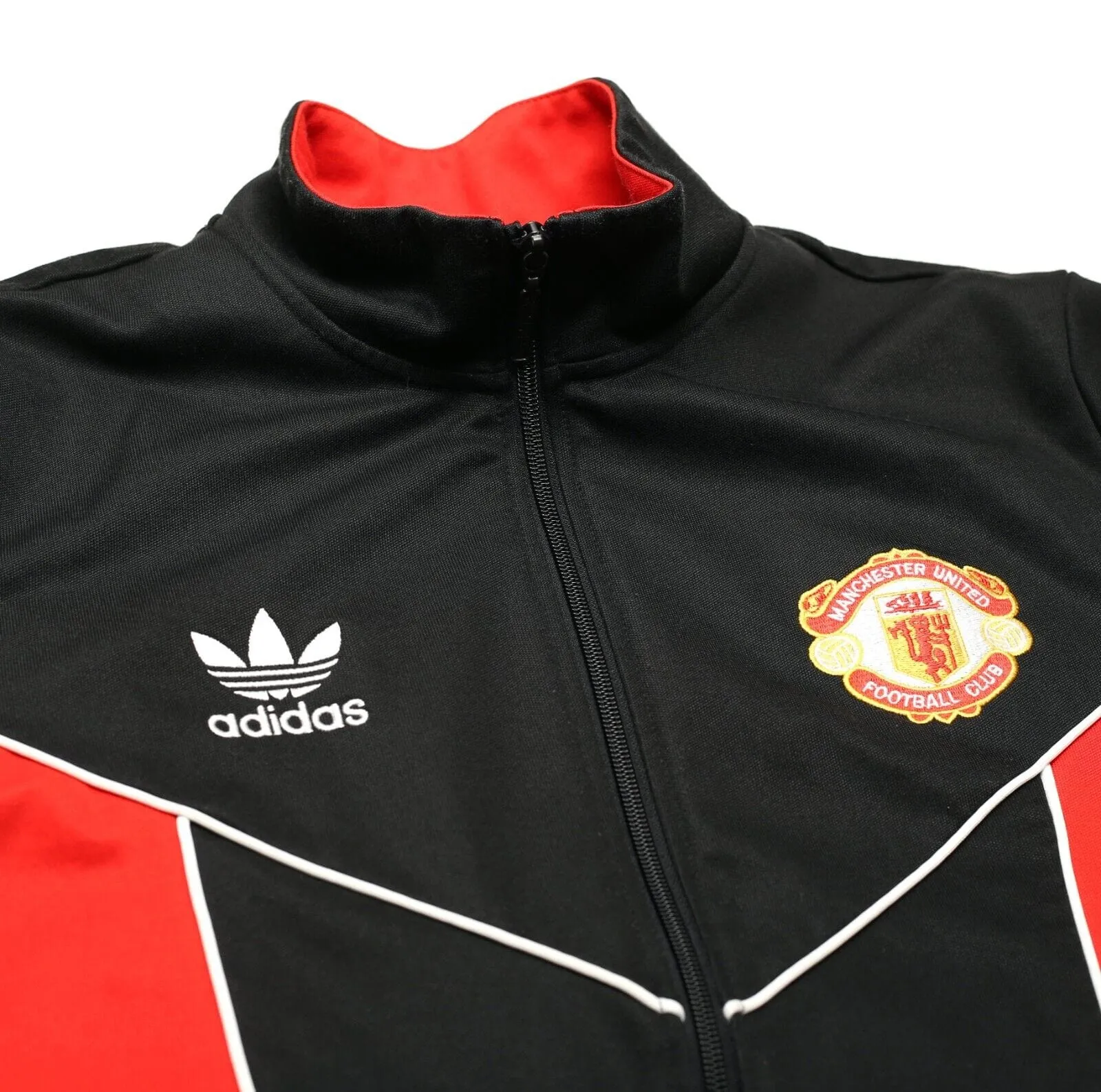 1988/90 MANCHESTER UNITED Vintage Retro adidas Originals Track Top (M)