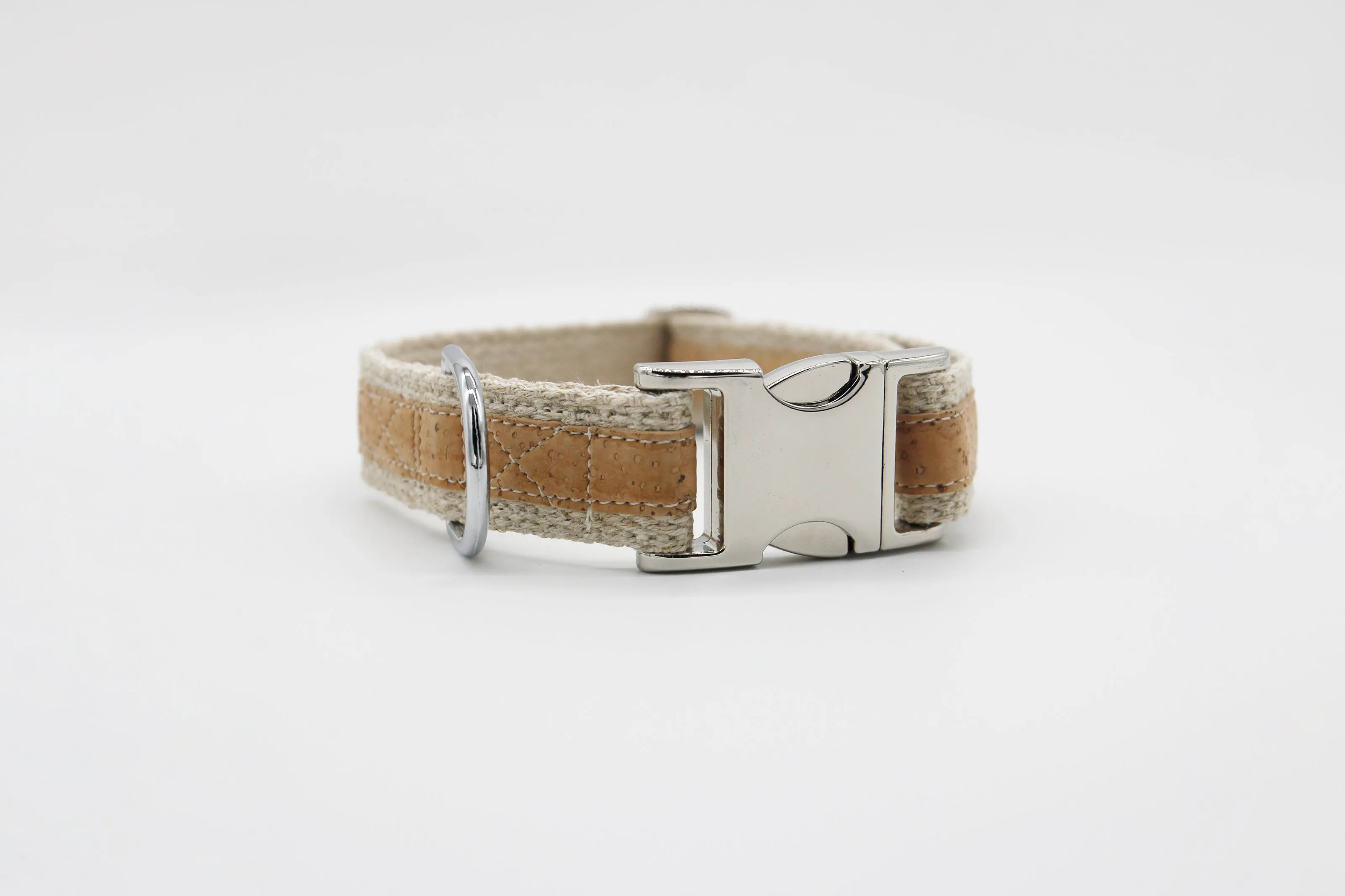 Adventurer Cork Hemp Dog Collar - Natural