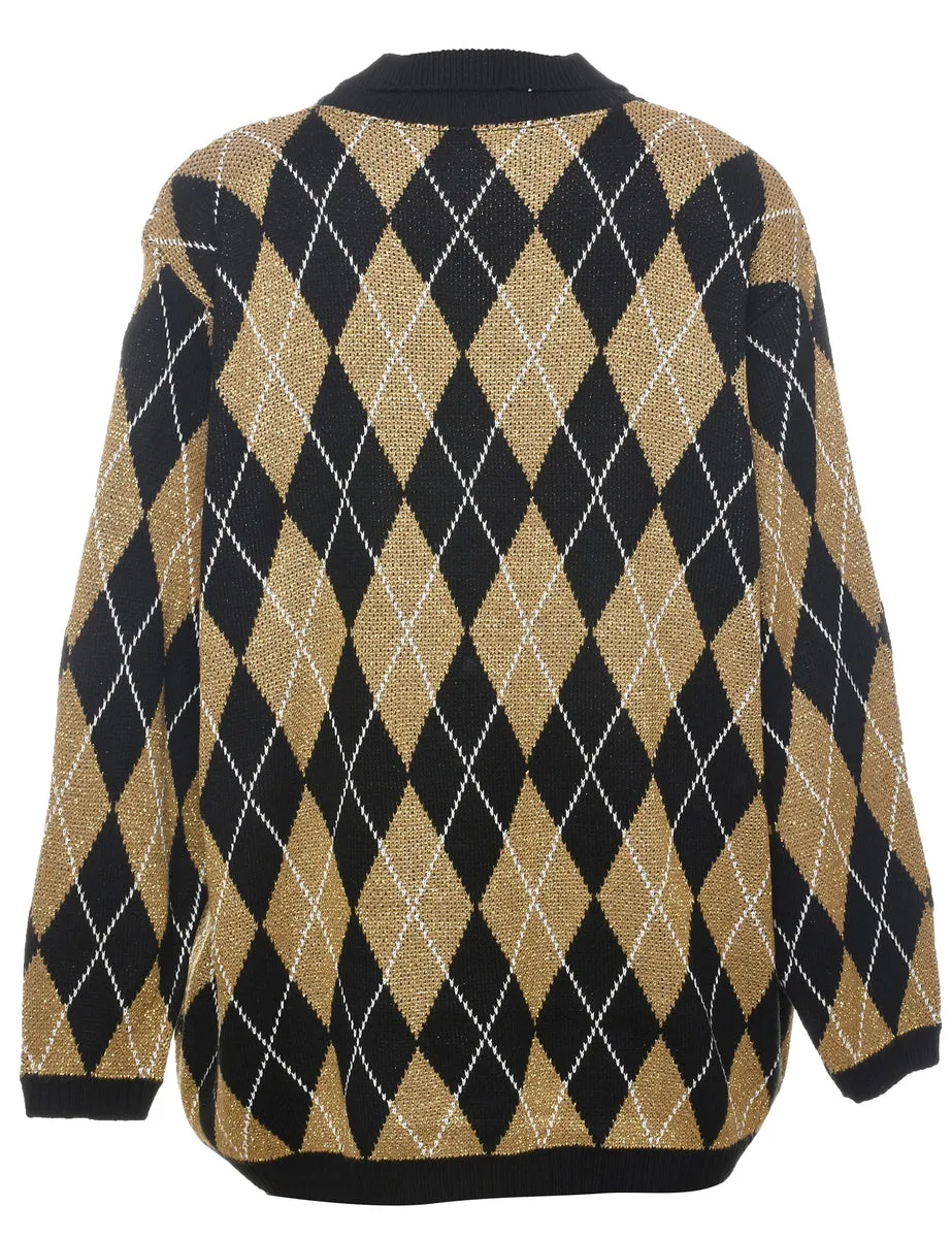 Alfred Dunner Argyle Jumper - XL