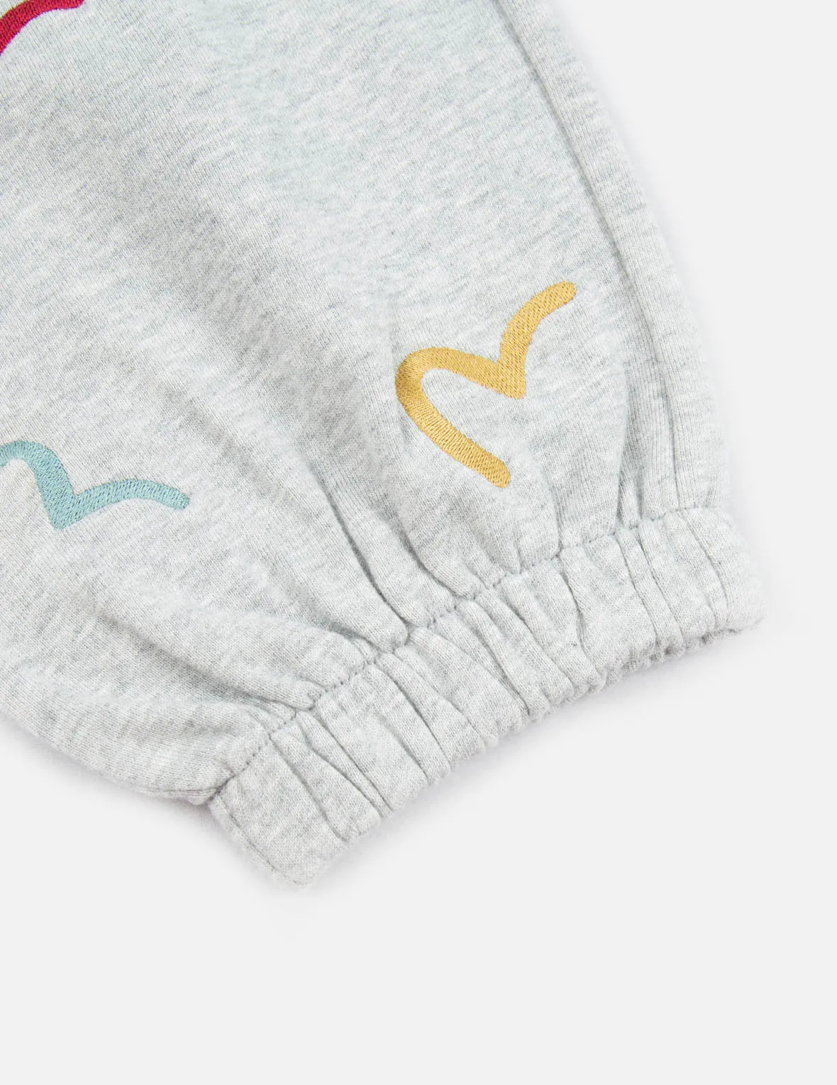 Allover Multi-color Seagull Embroidery Sweatpants