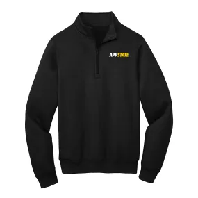 App State Primary Logo LC 1/4 Zip - Black