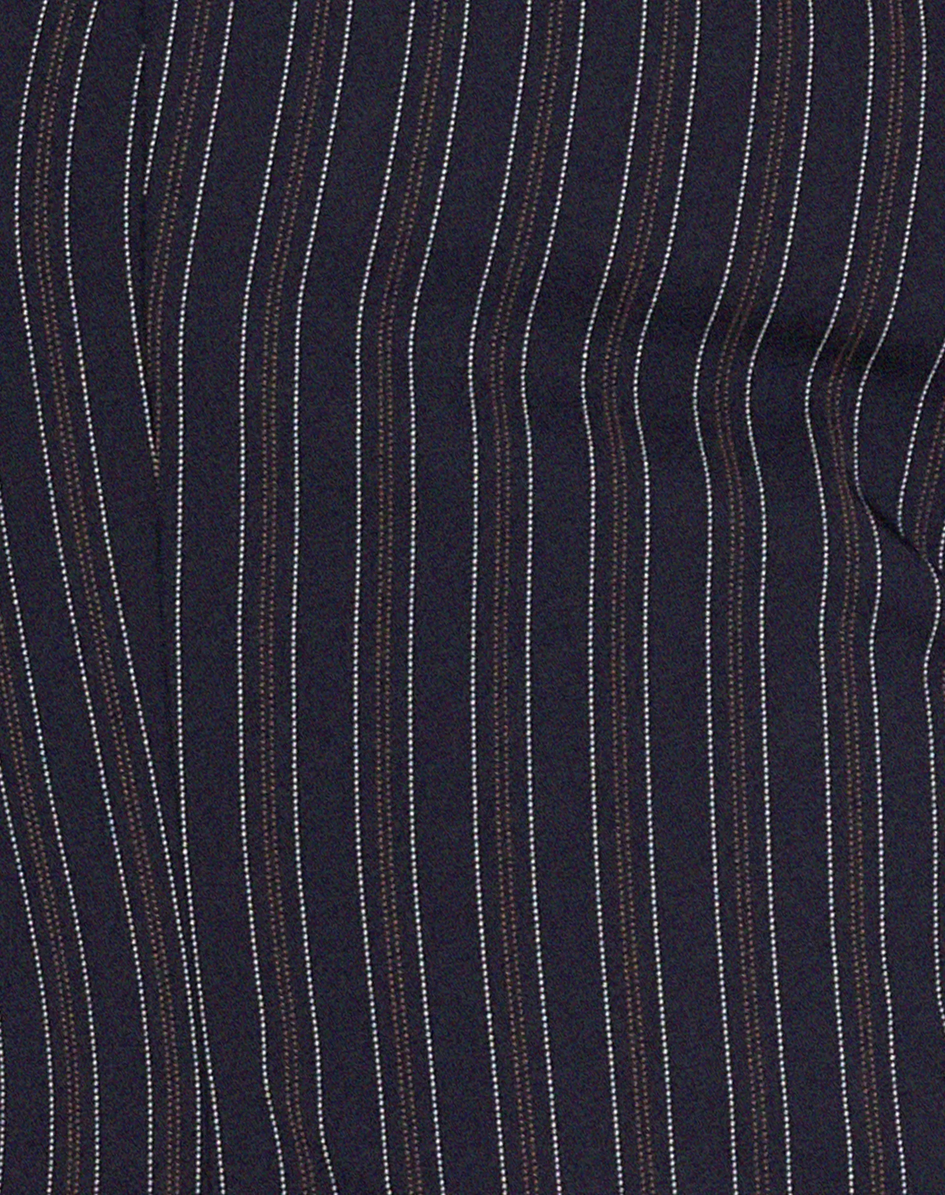 Arreta Crop Top in Pinstripe Navy