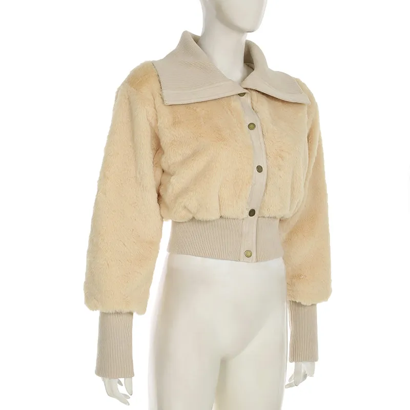 Arya Teddy Crop Jacket