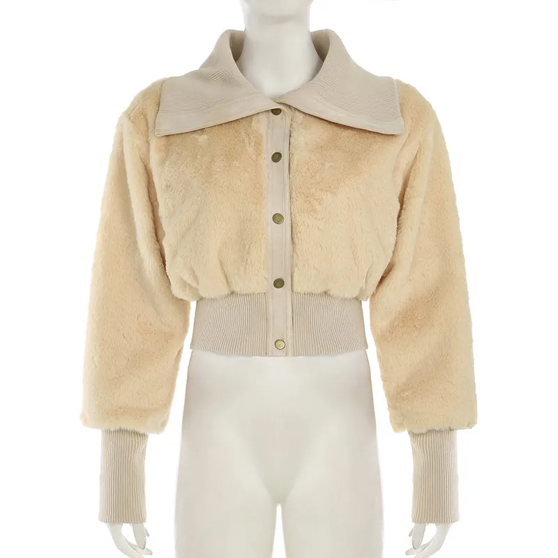 Arya Teddy Crop Jacket