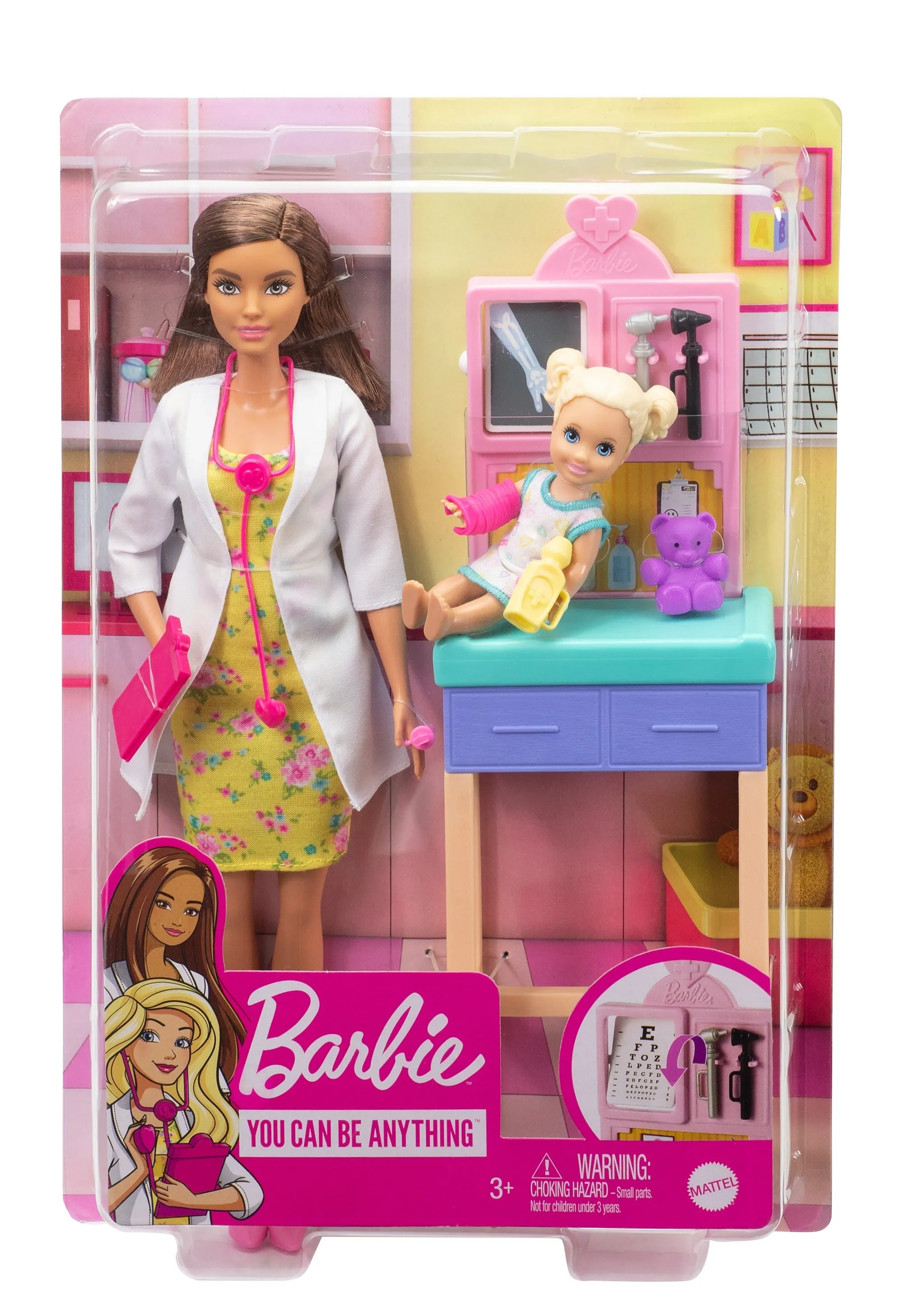 Barbie Career Doll & Playset Pediatrician Brunette