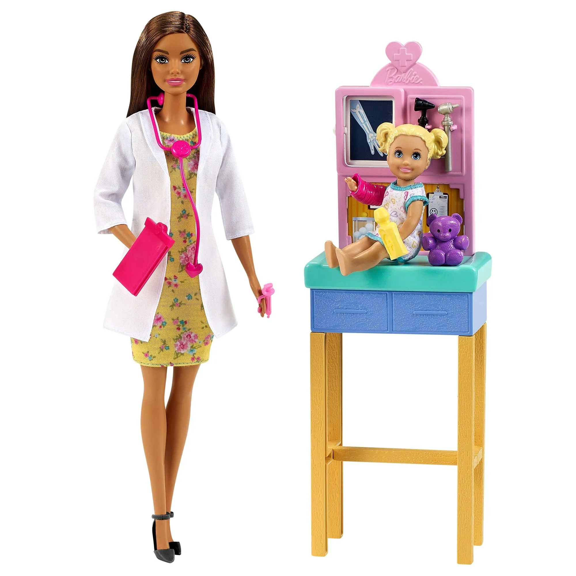 Barbie Career Doll & Playset Pediatrician Brunette