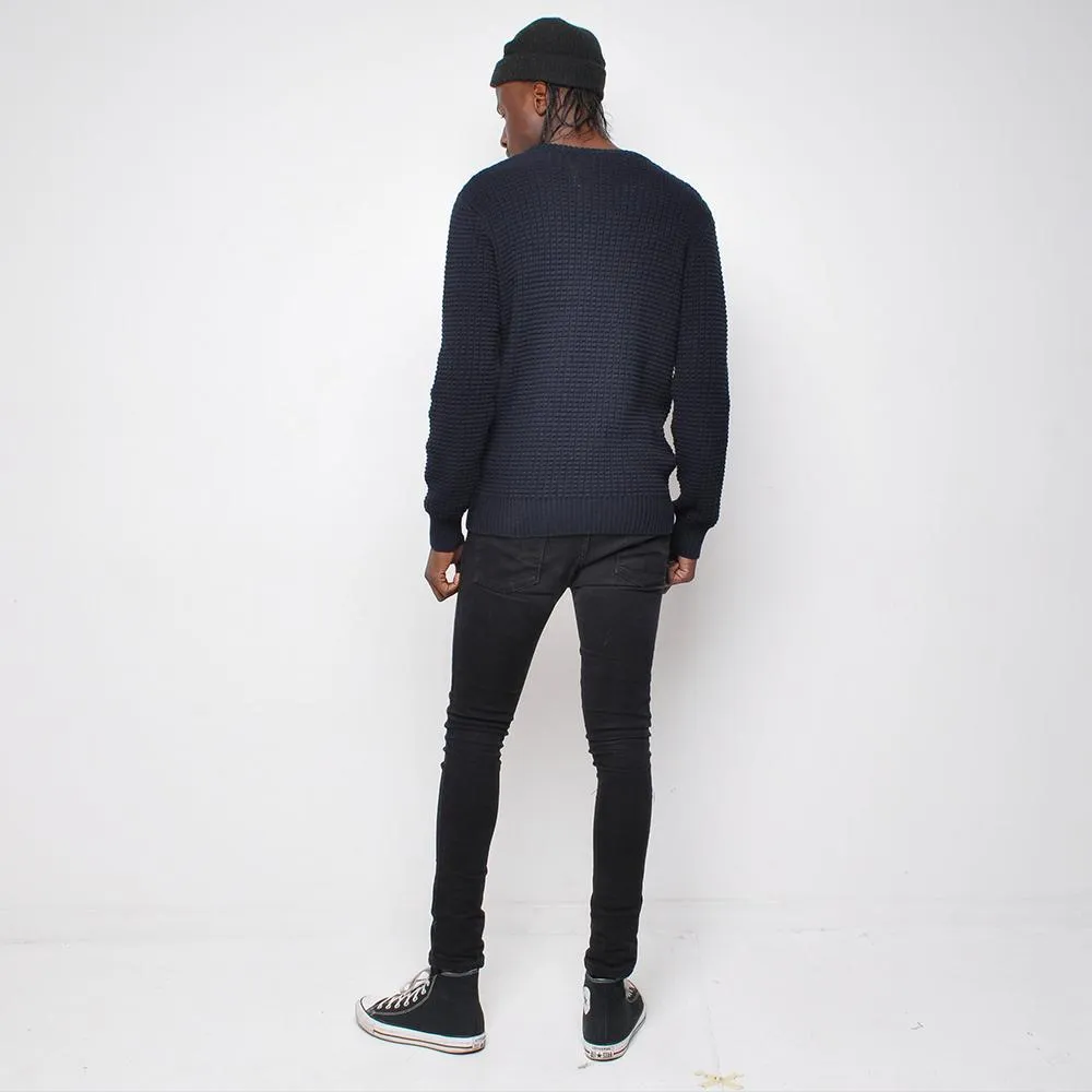 Bellfield - Black Knit - Mens Jumper - Black