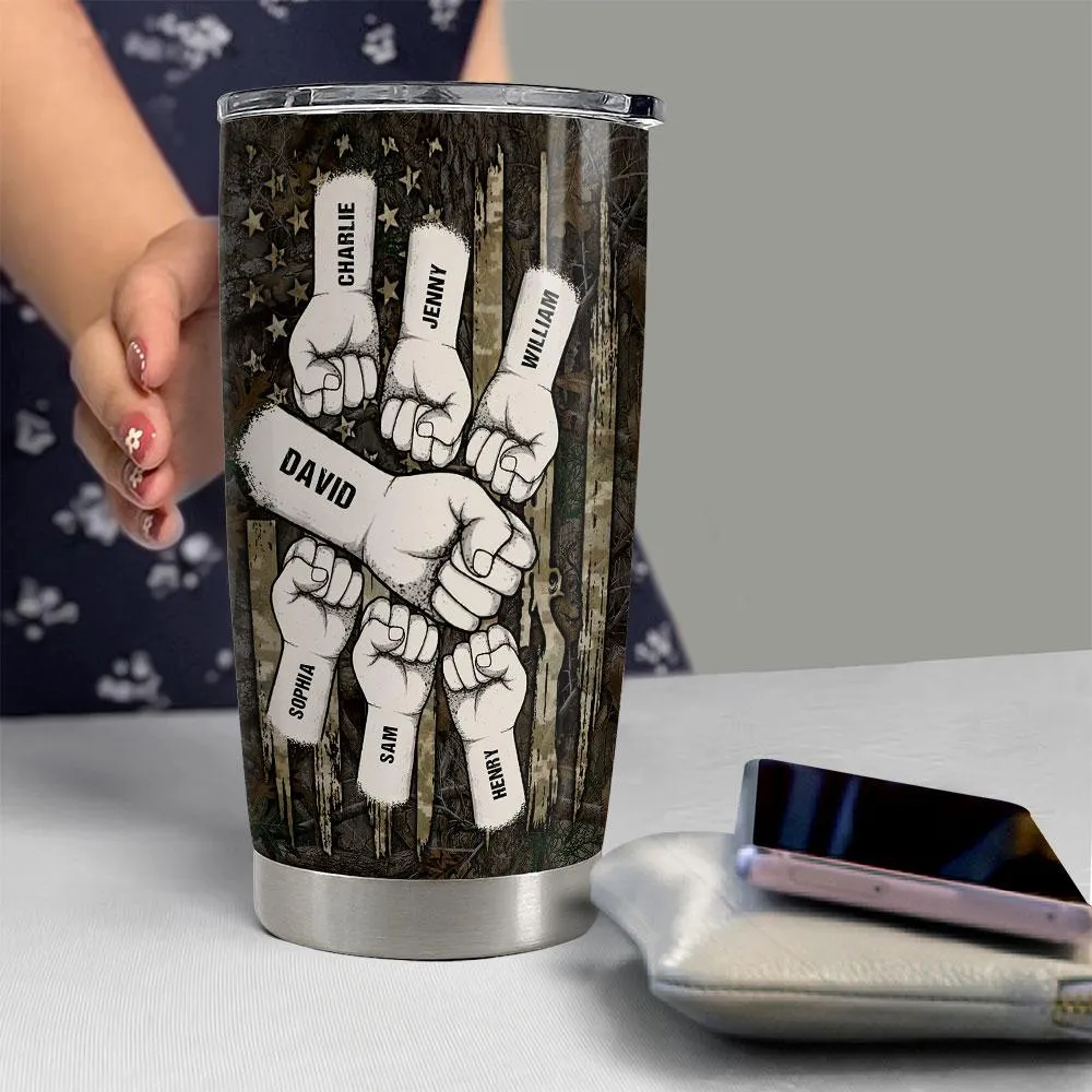 Best Buckin' Dad Ever Personalized Hunting Tumbler Cup