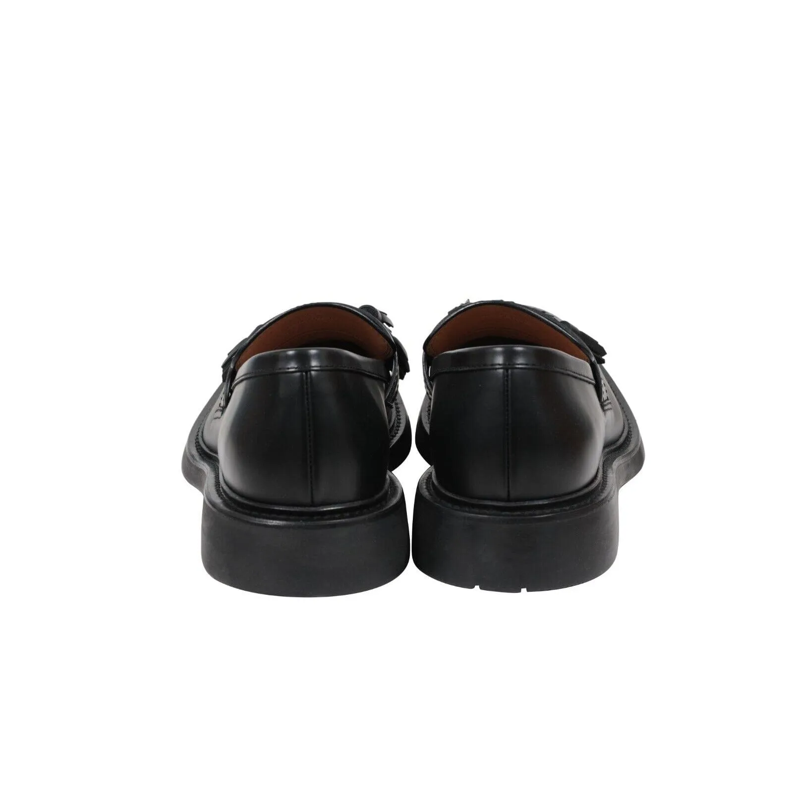 Black Leather BV Level Tokyo Tassel Loafers