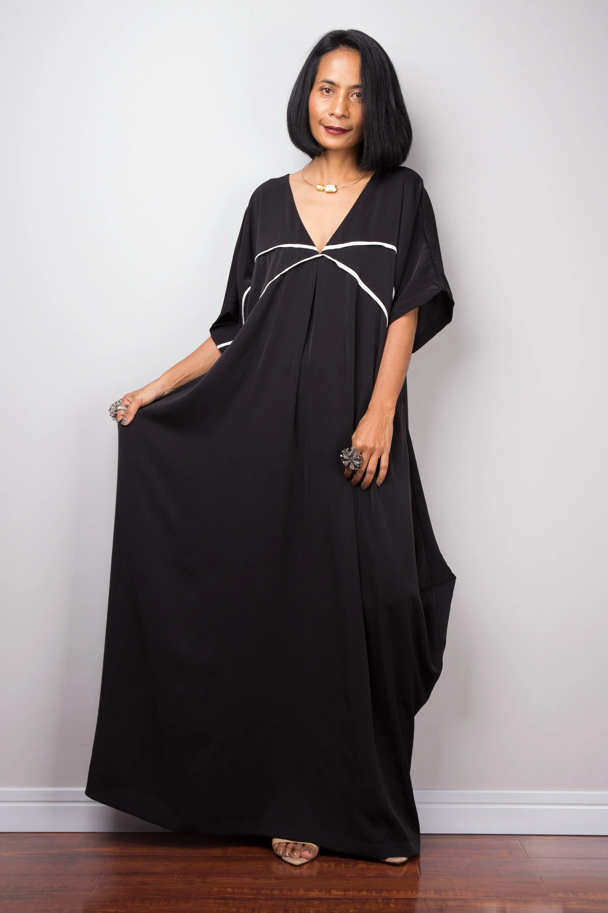 Black Maxi Dress | Gala Evening dress | Resort dress | Holiday Dress