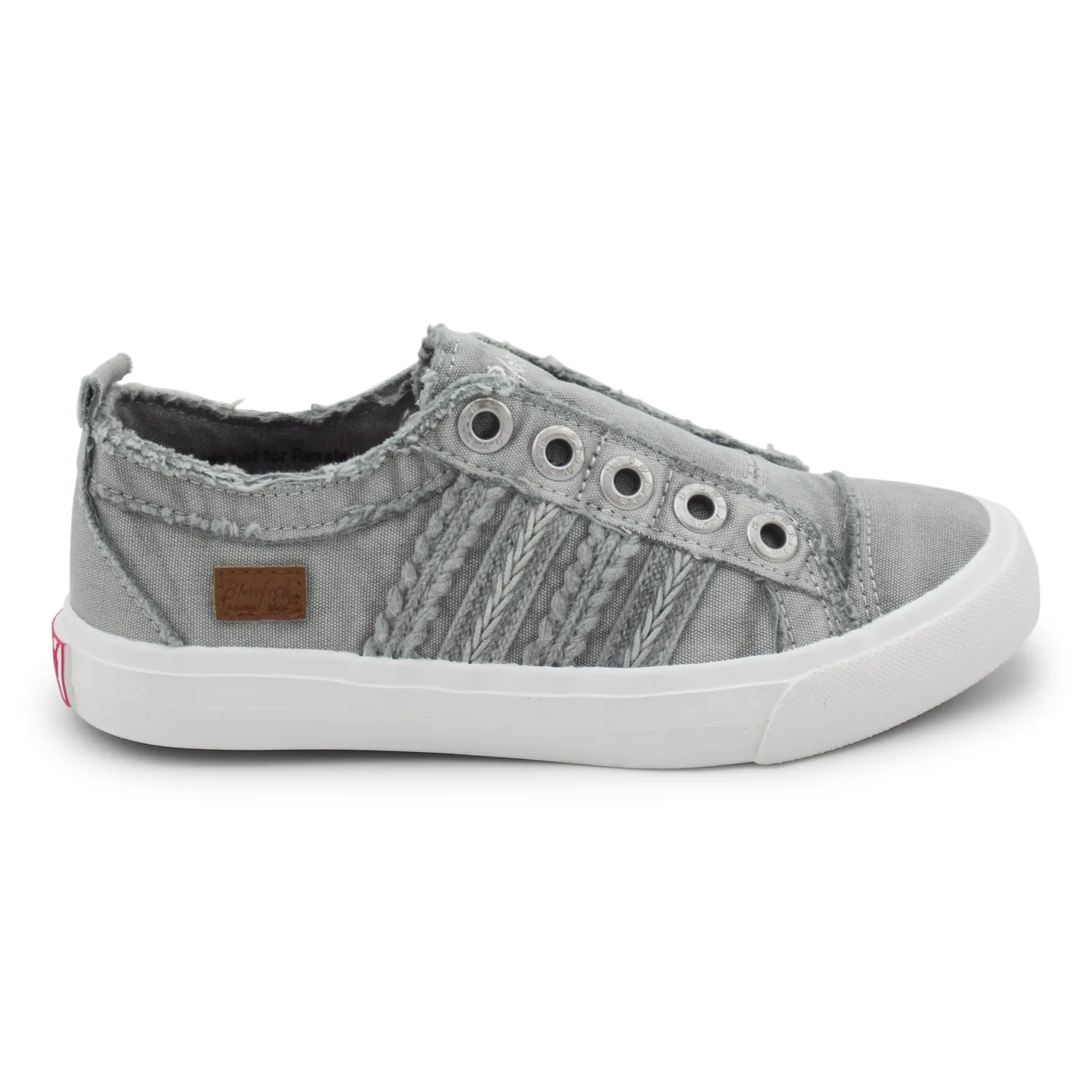 Blowfish Kid's Marlane-K Slip On Sneakers - Sweet Gray Washed Canvas