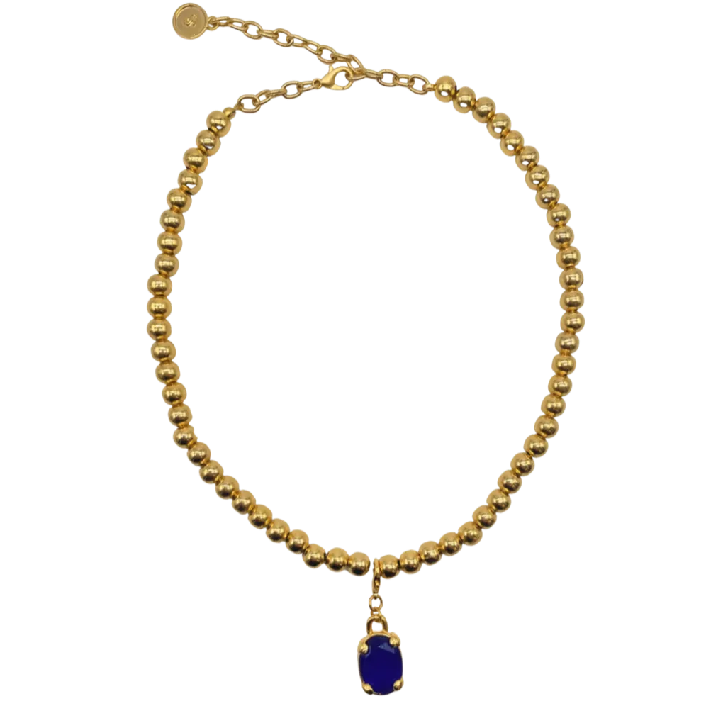 Blue Diamond Necklace