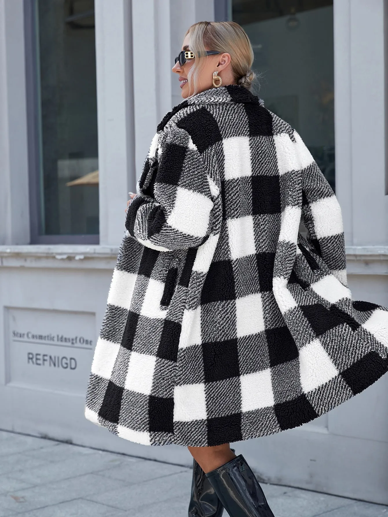 Buffalo Plaid Flannel Coat