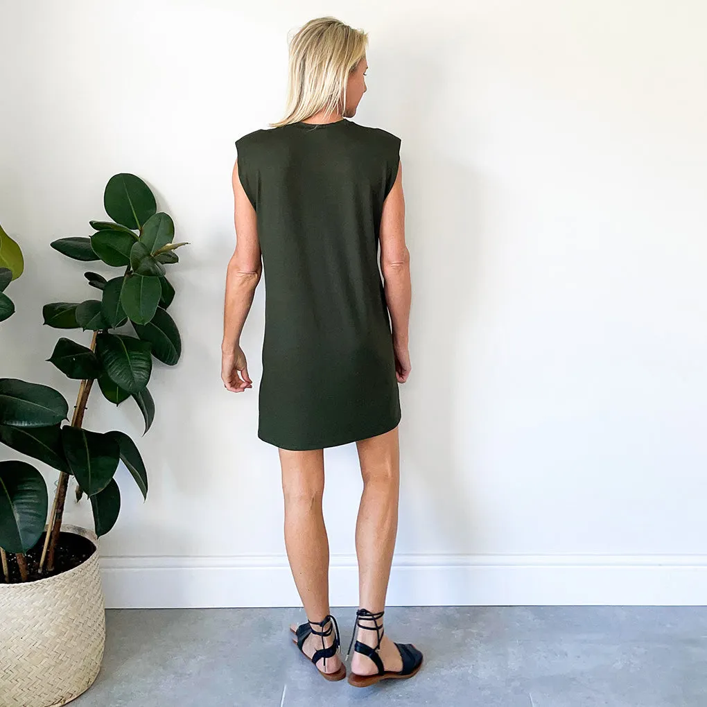 Classic T-Shirt Dress - Olive