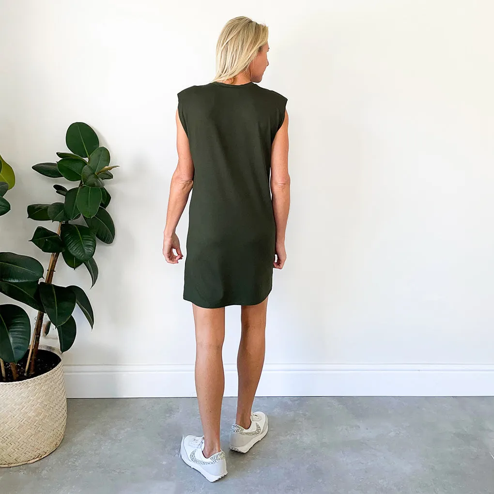 Classic T-Shirt Dress - Olive