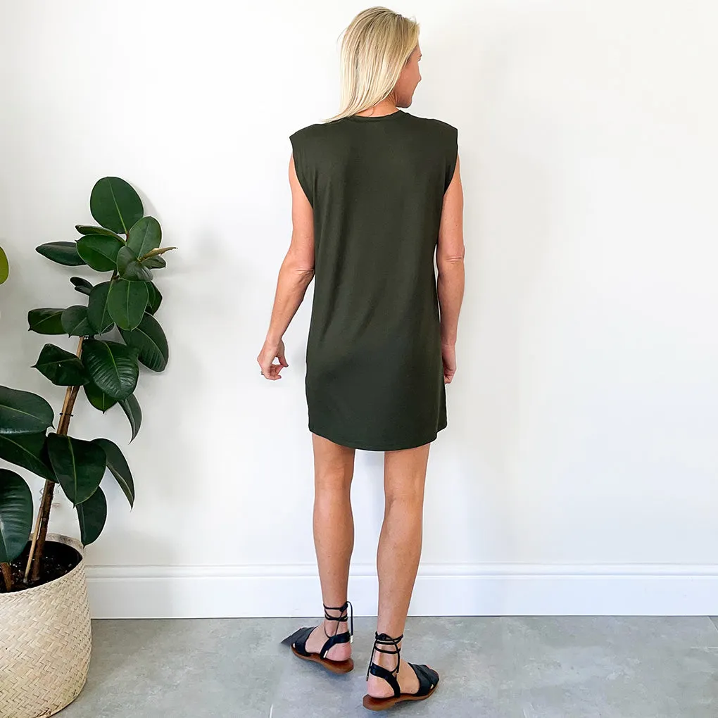 Classic T-Shirt Dress - Olive