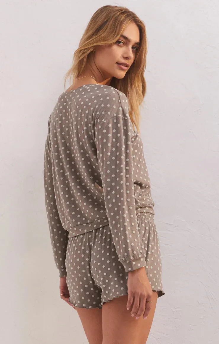 Cocoa Dot LS Top