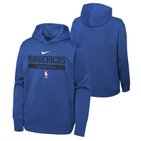 DALLAS MAVERICKS YOUTH NIKE DRI-FIT PULLOVER HOODIE