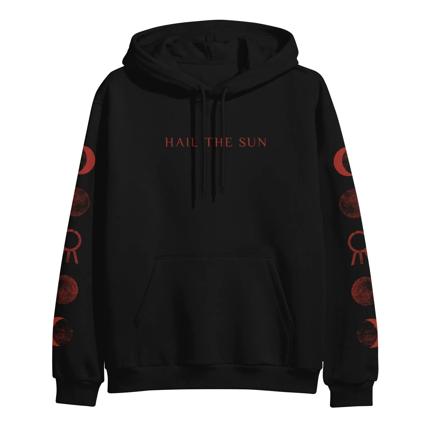 Divine Inner Tension (Red Print) • Black • Pullover Hoodie