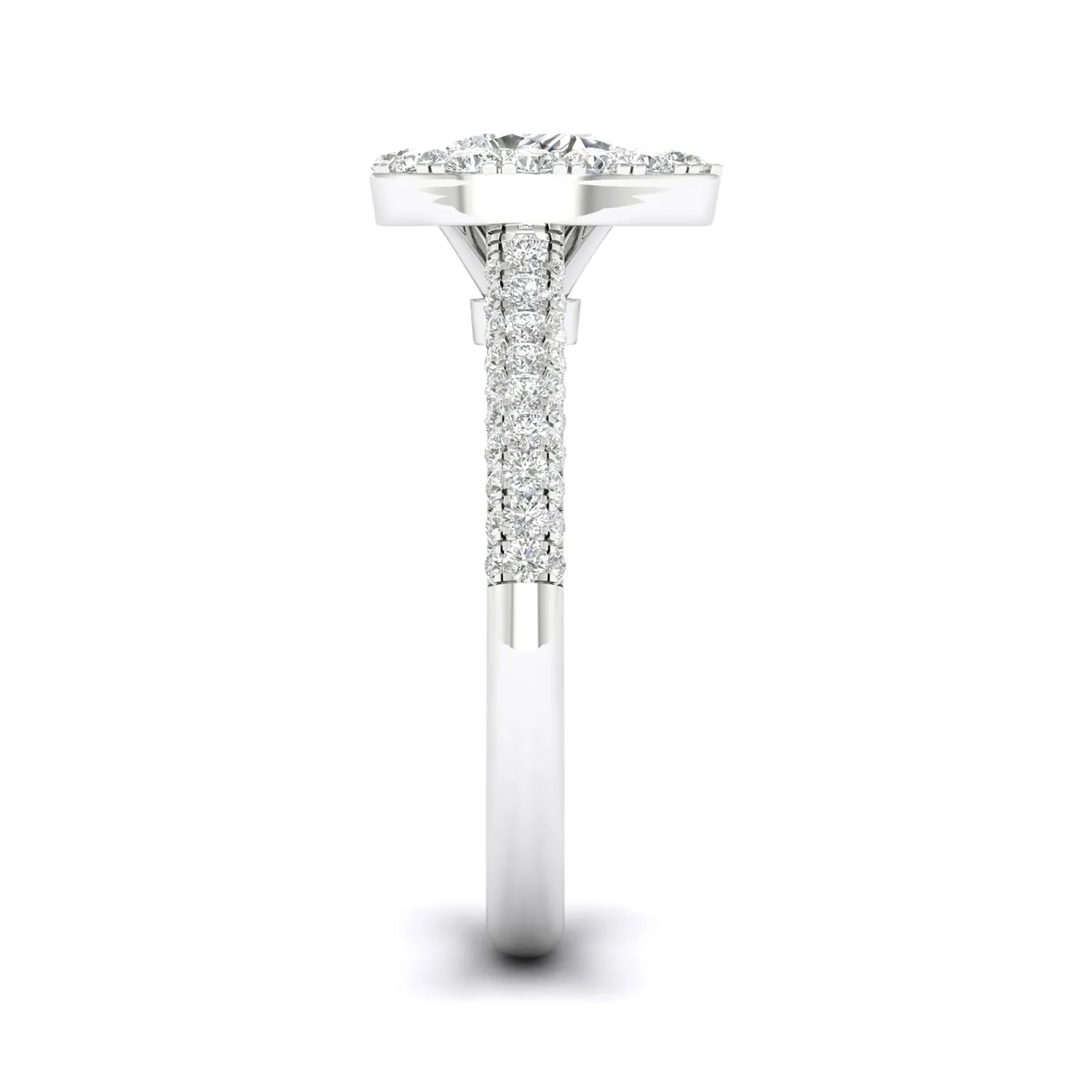 Embellished Iconic Dewdrop Halo Ring