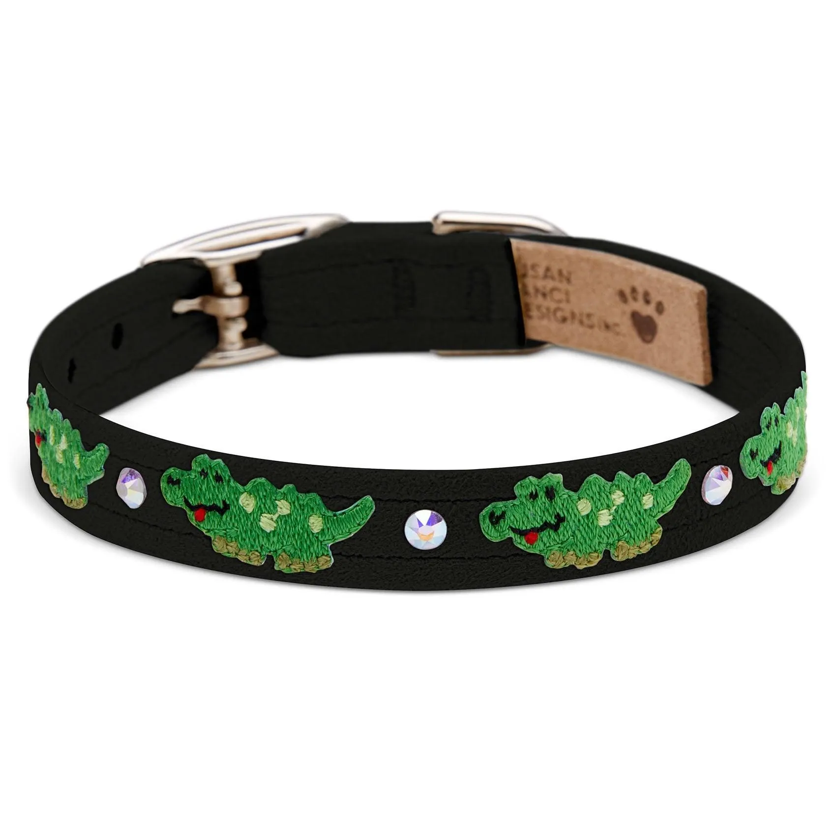 Embroidered Alligators Collar