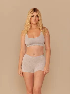 FeelFree Square Neck Bralette | Heather Grey/Heather Grey