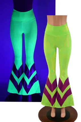 High Waist Chevron Solar Flares