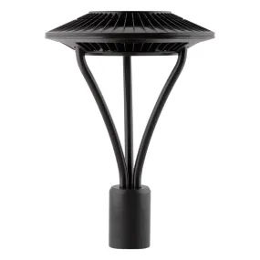 LED Post Top Light, 52 Watts, 7000 Lumens, 4000K, Post Top Mount, 120-277V, Bronze