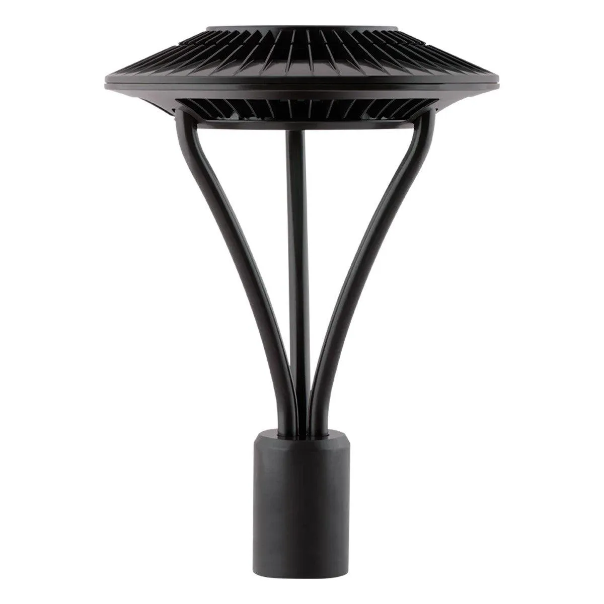 LED Post Top Light, 52 Watts, 7000 Lumens, 4000K, Post Top Mount, 120-277V, Bronze