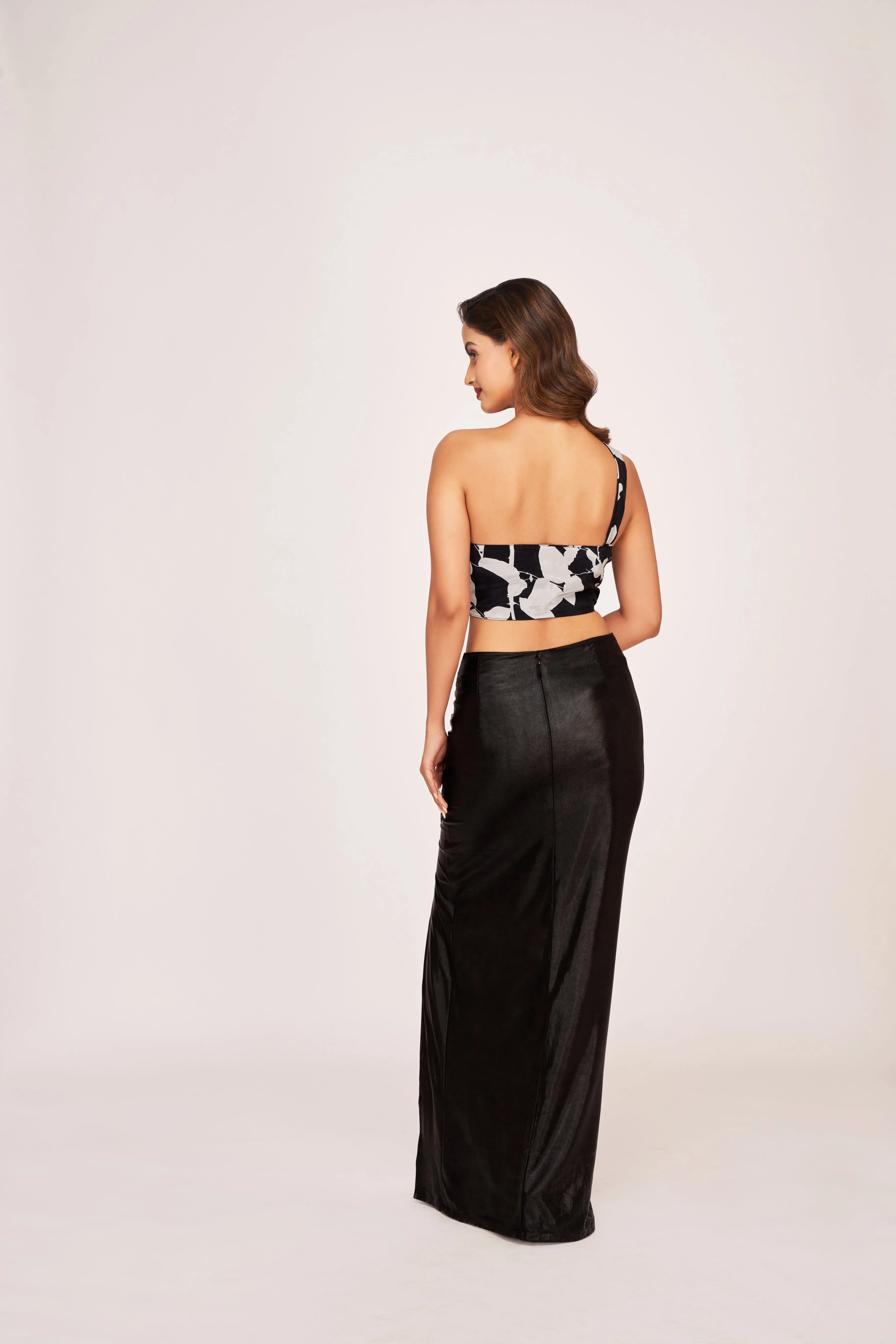 Luxe Noir One Shoulder Top