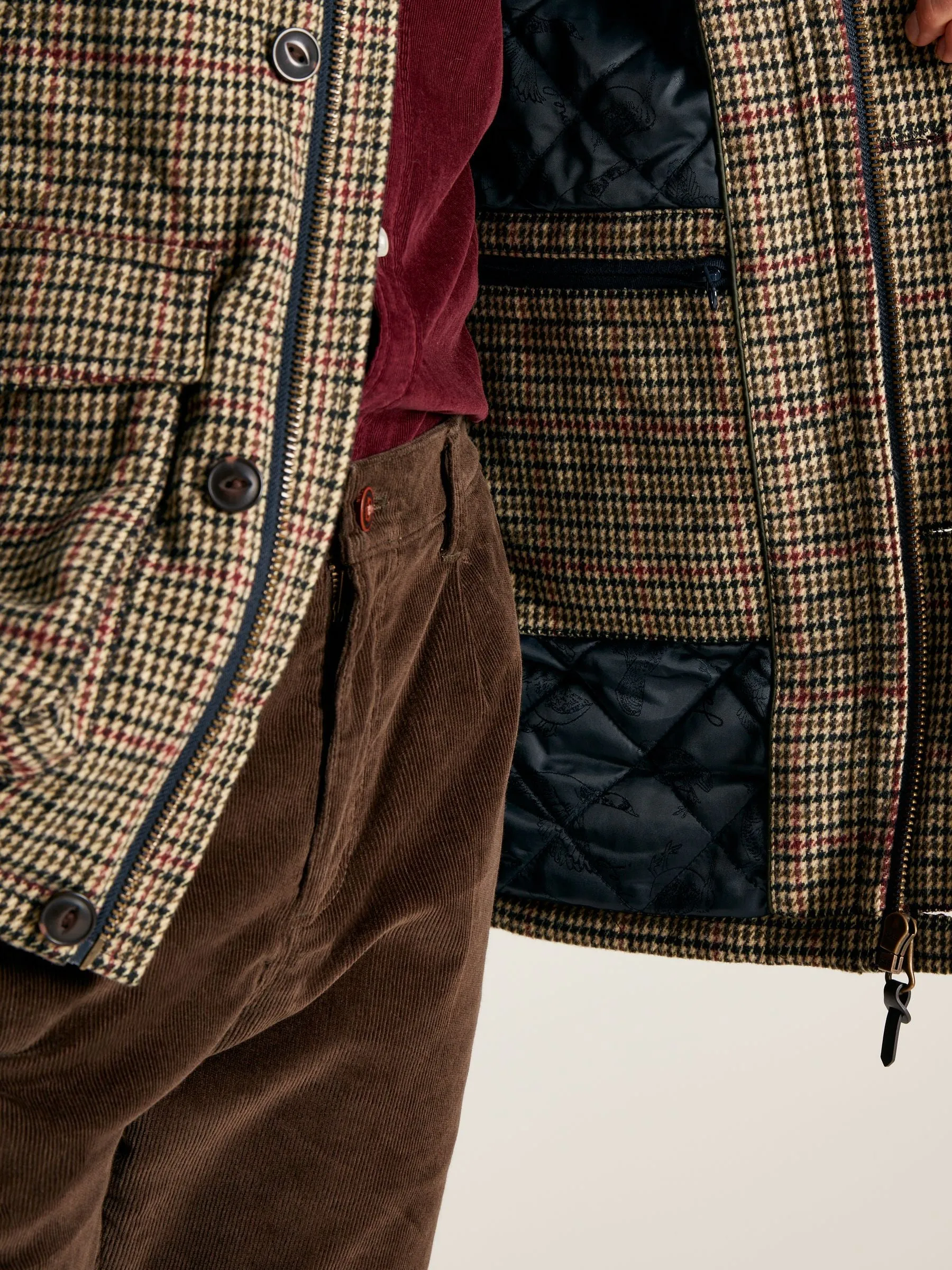 Marriott Tweed Jacket -  Brown Houndstooth