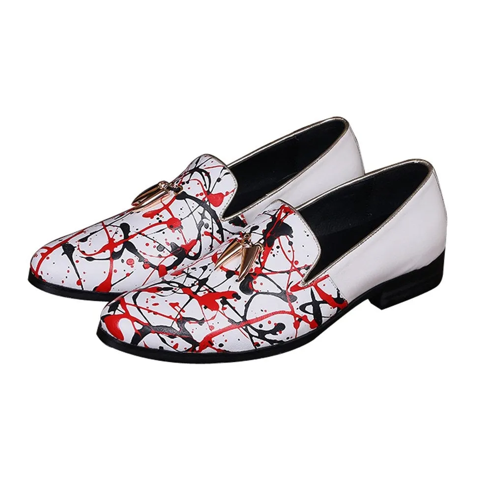 Men Low Heel Slip On Printed Loafer