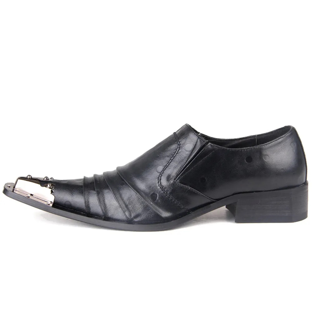 Men Pointed Steel Toe Formal Shoes