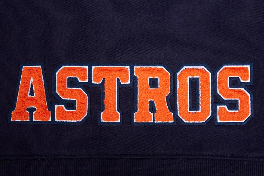 MLB HOUSTON ASTROS CLASSIC WOMEN'S CROPPED PO HOODIE (MIDNIGHT NAVY)