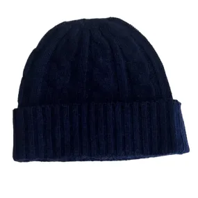 Navy Cashmere Beanie