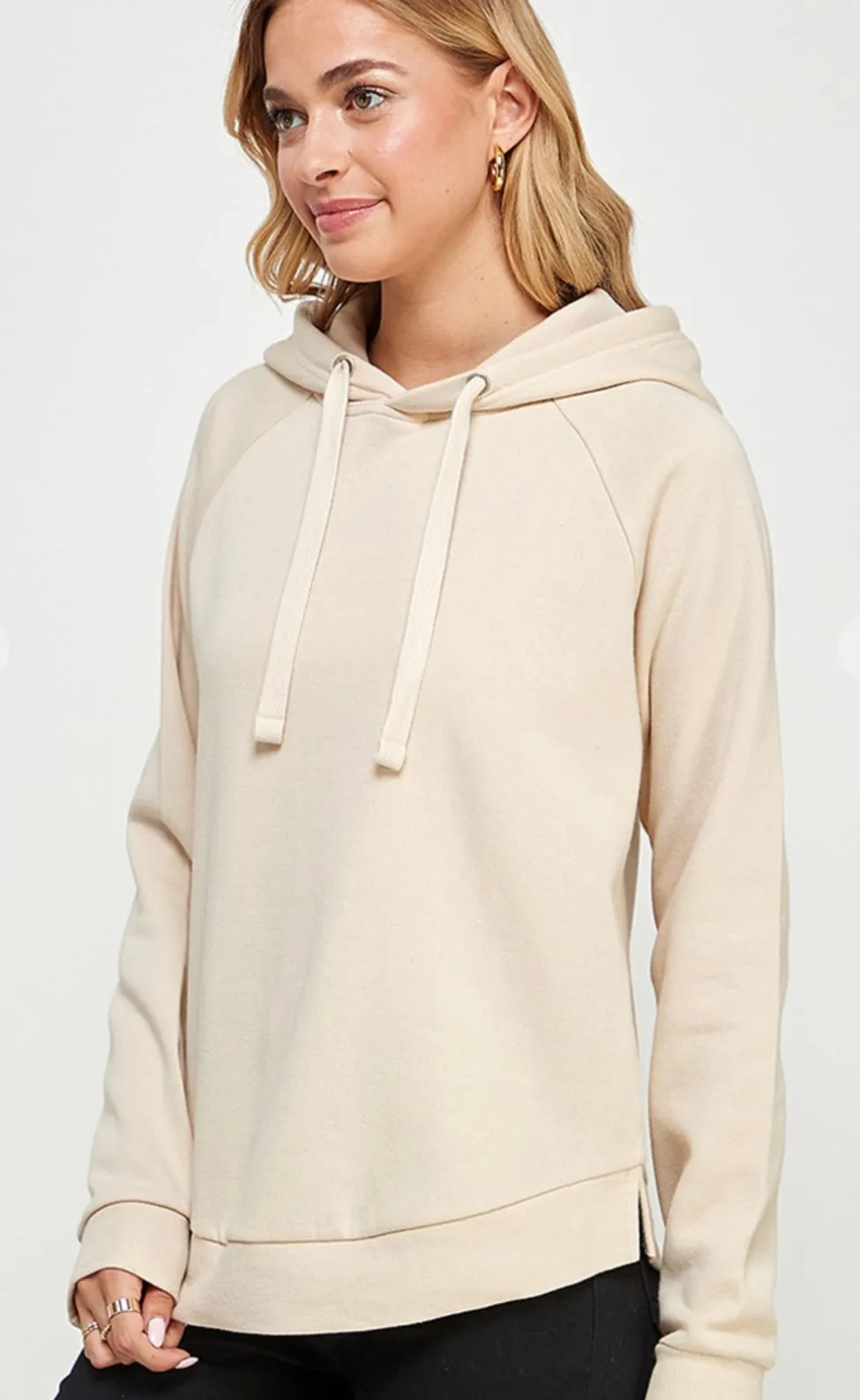 Peaches   Cream Women’s Fleece Hoodie, Beige