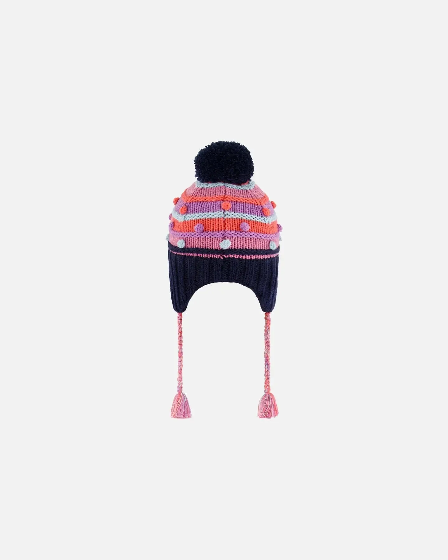 Peruvian Knit Hat Navy And Multicolor