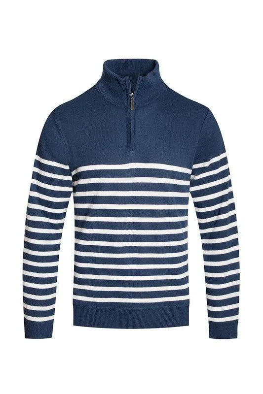 Quarter Zipper Pullover Sweaters for Men