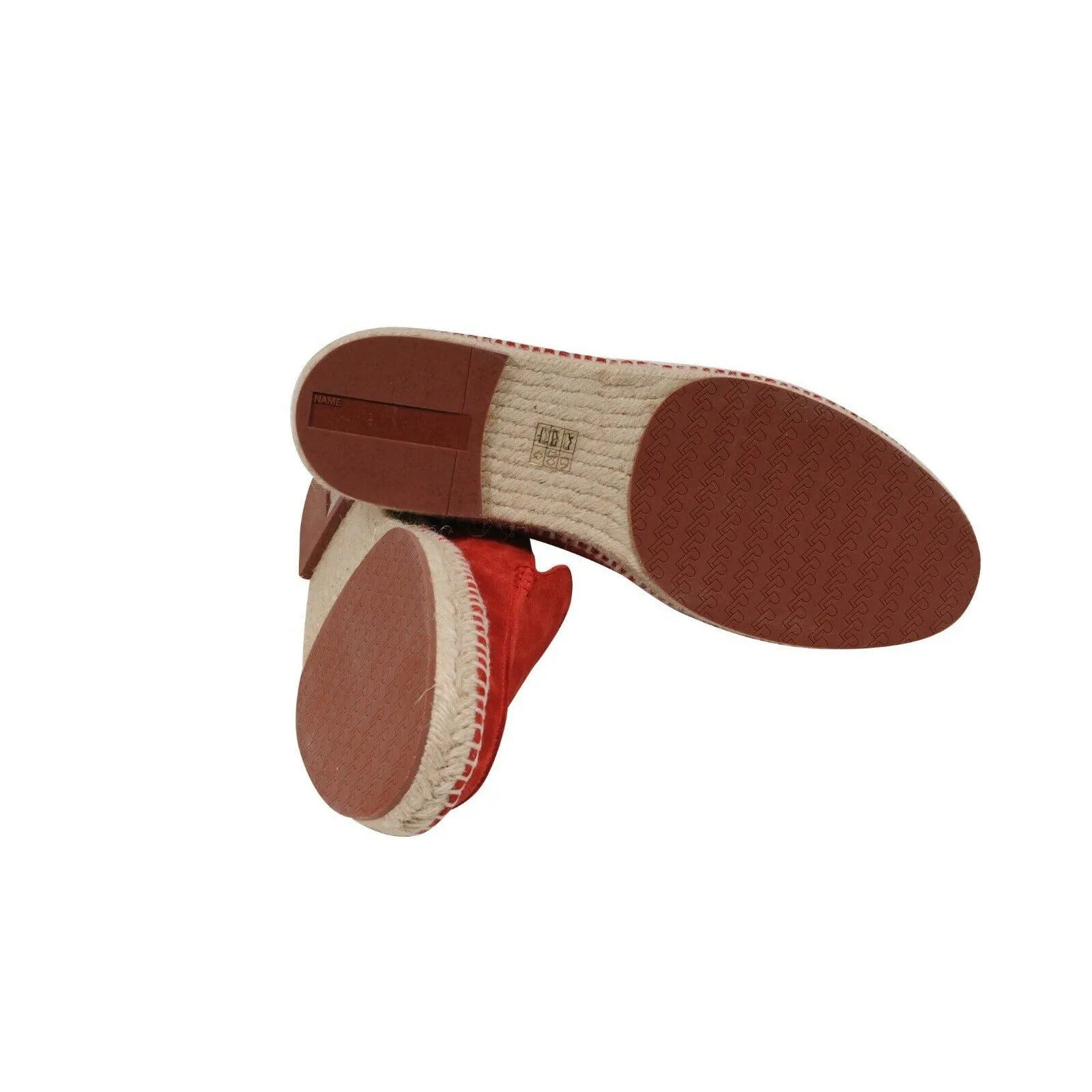 Red Suede Seaside Walk Espadrilles