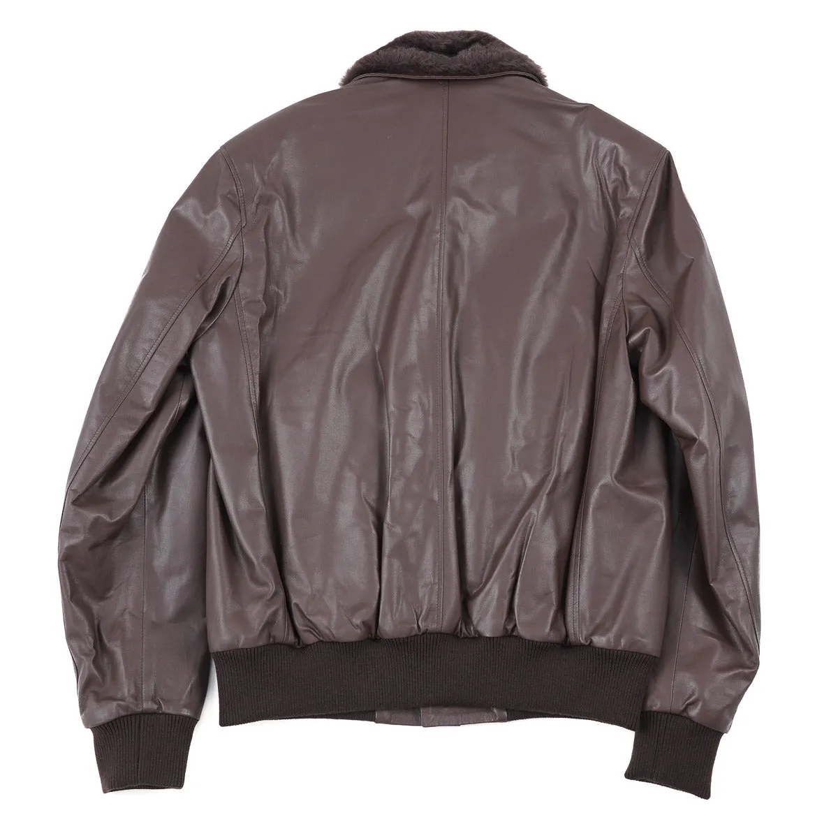 Rifugio Nappa Leather Jacket with Beaver Collar