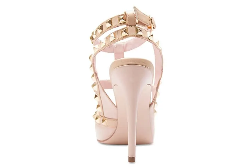 Saint Heel in Soft Pink Leather