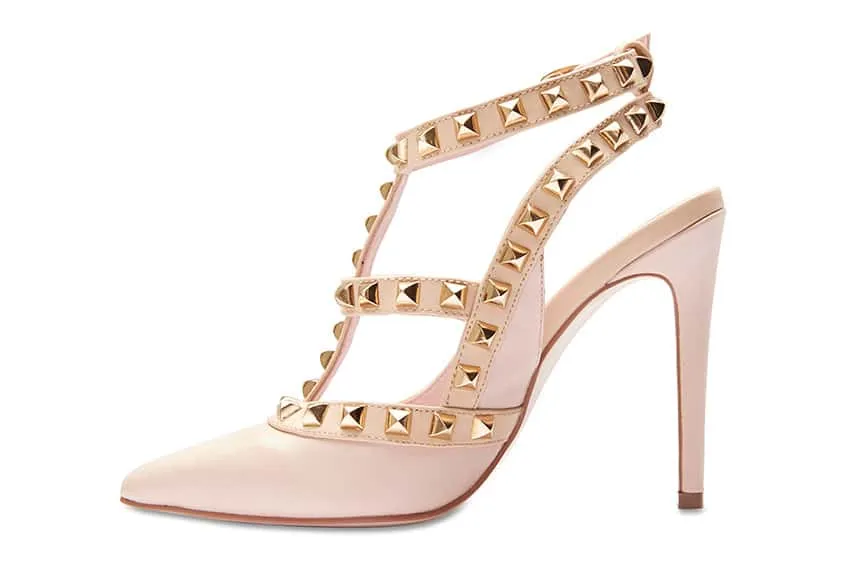 Saint Heel in Soft Pink Leather