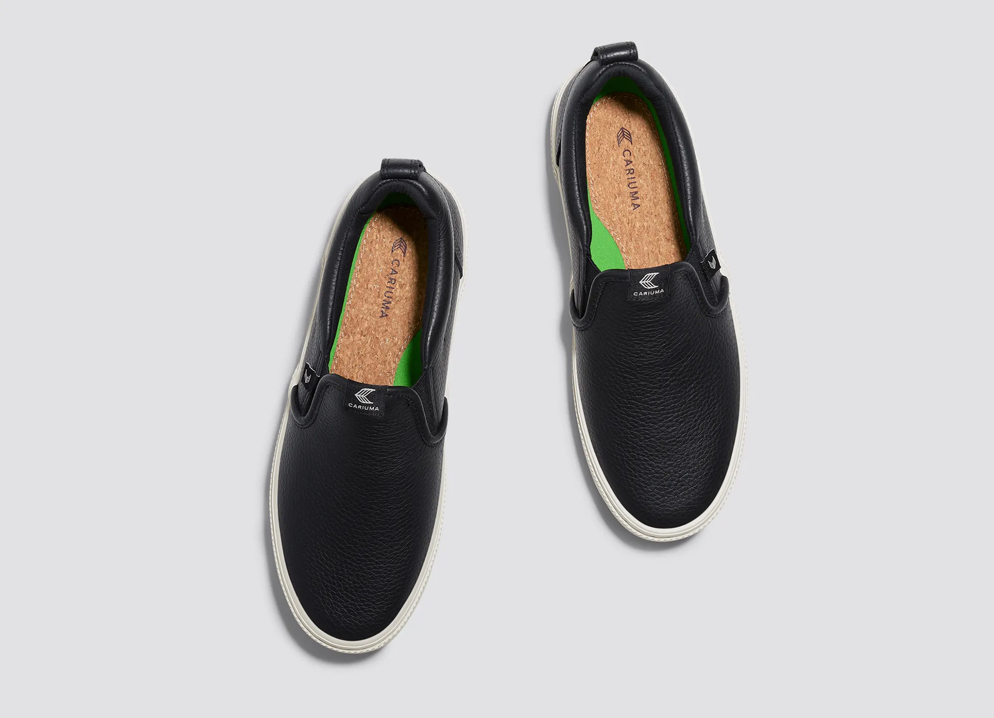 SLIP-ON Black Premium Leather Sneaker Men