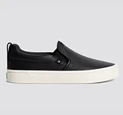 SLIP-ON Black Premium Leather Sneaker Men