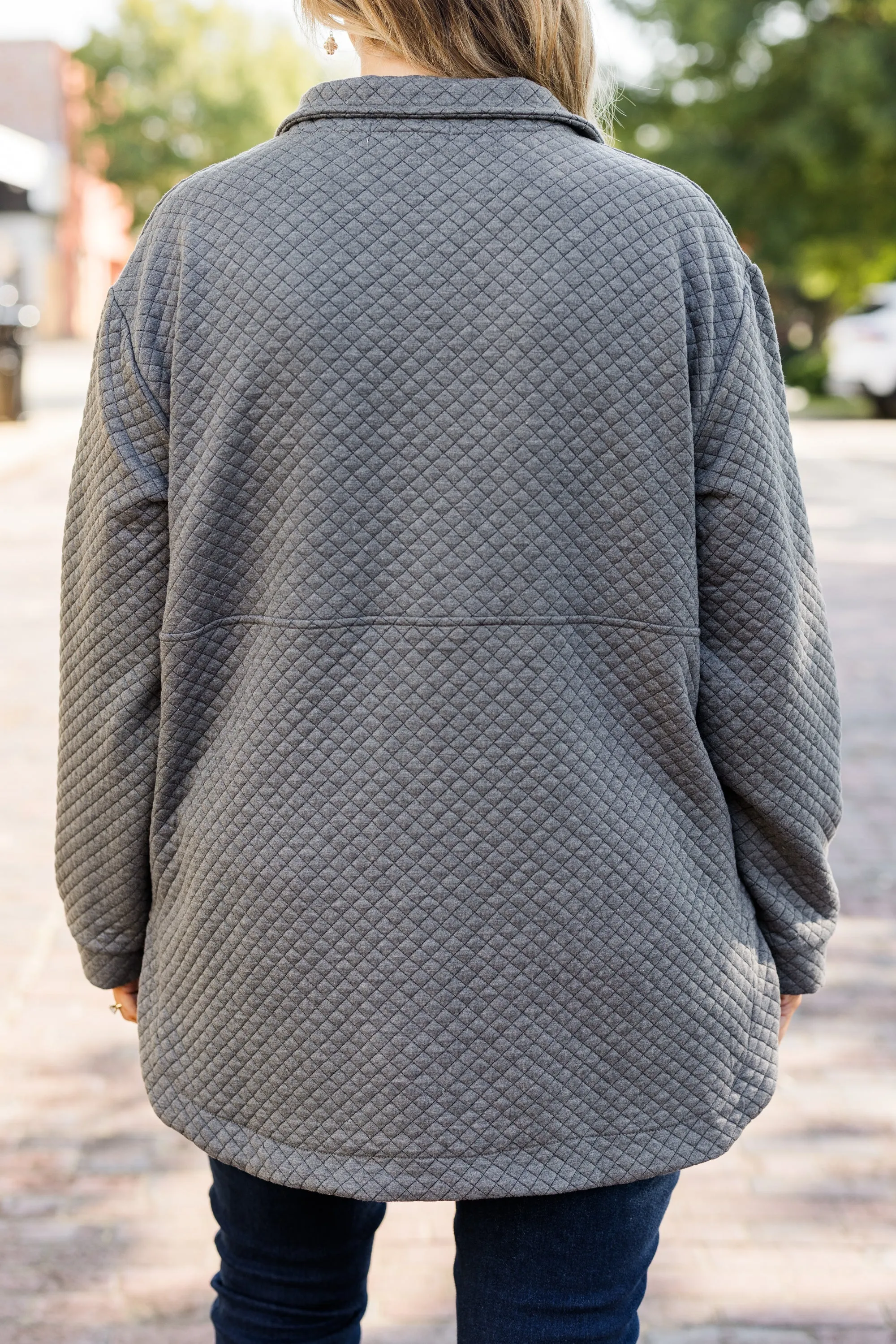 Snuggle Me Up Pullover, Charcoal Gray