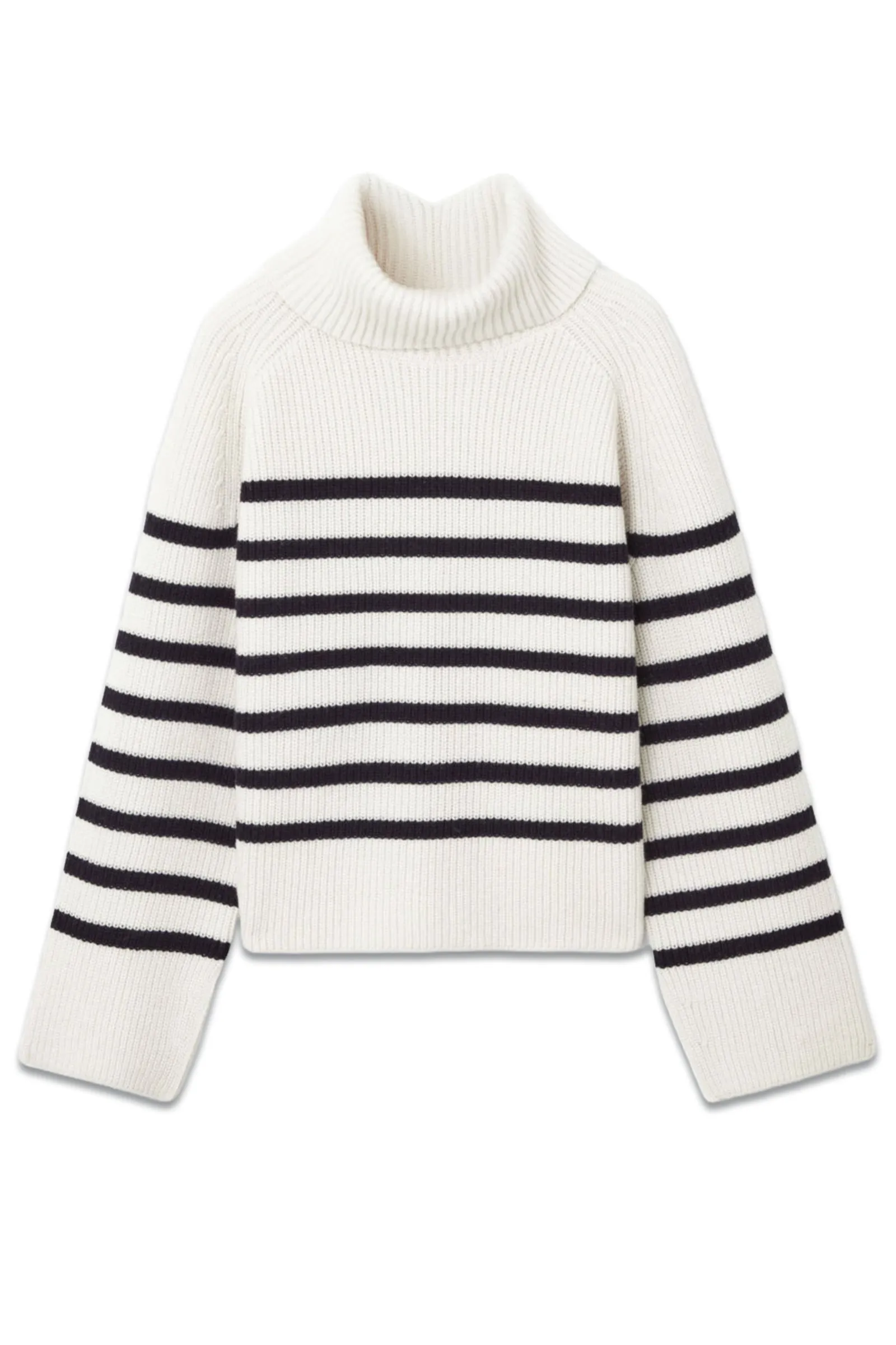 Striped Wool Roll-neck Jumper