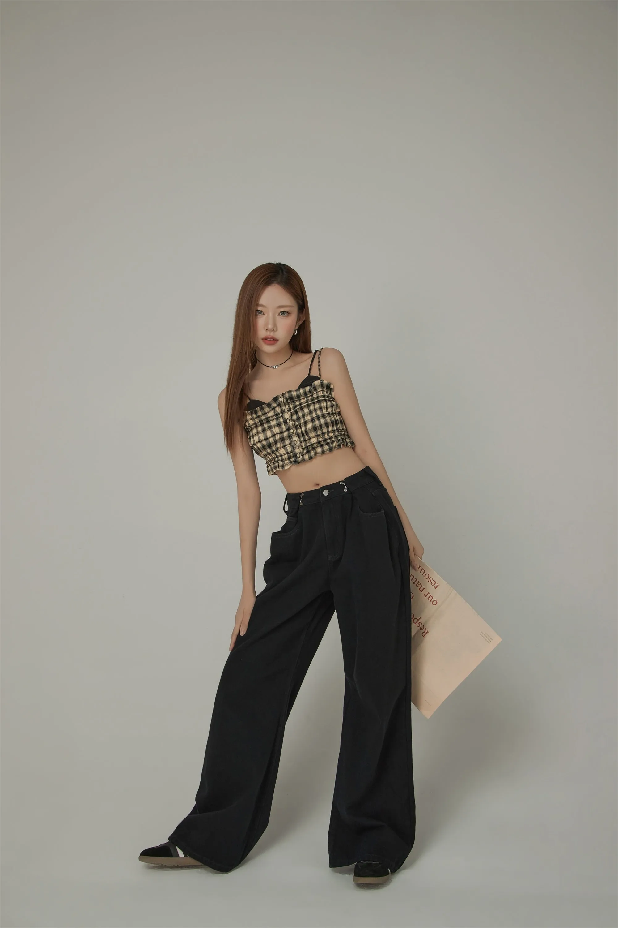 Summer Adjustable High Waist Wide Leg Pants