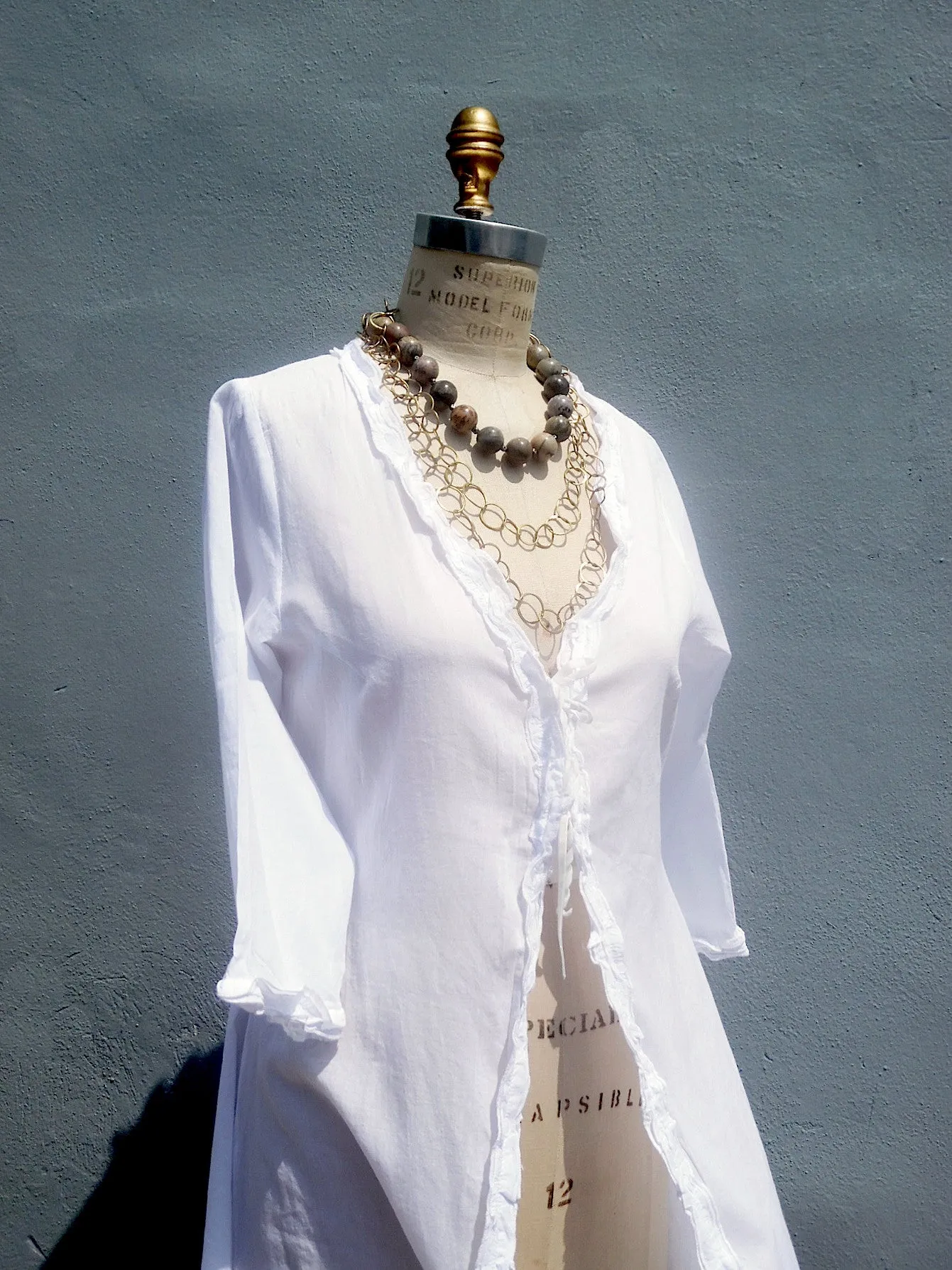 The Lala Beach Cover Up White